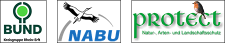 BUND Kreisgruppe Rhein Erft
NABU Rhein Erft Ortsgruppe Frechen
Protect e.V.